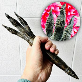 Antique Weapon Warrior Dragon Deity Scepter Wand 3head Payanak Protection #18284